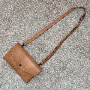 Noonday Collection leather clutch wallet crossbody bag